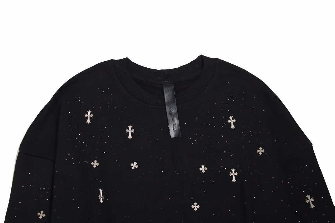 Ba*len*cia*ga embellished sweatshirt - black