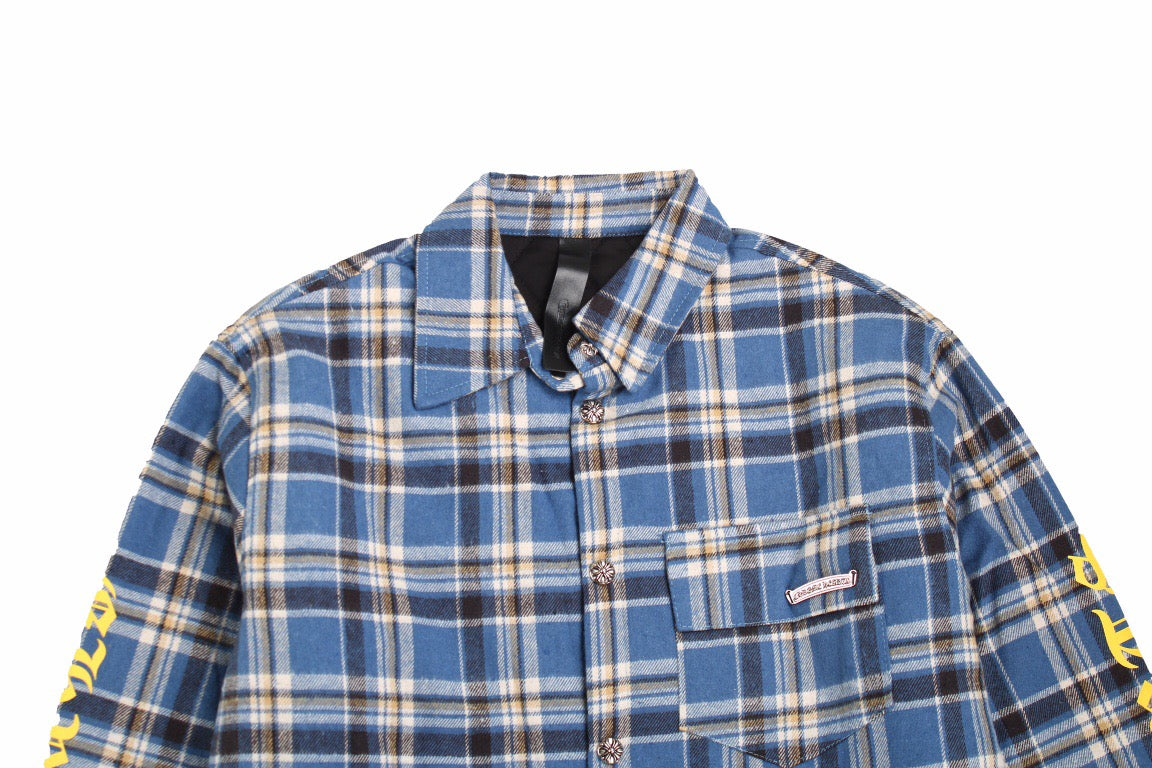 Burberry Blue Plaid Shirt