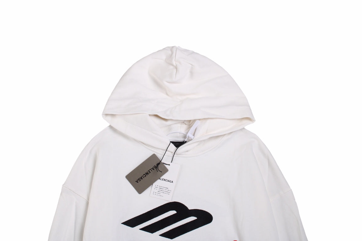 Ba*len*cia*ga white hoodie