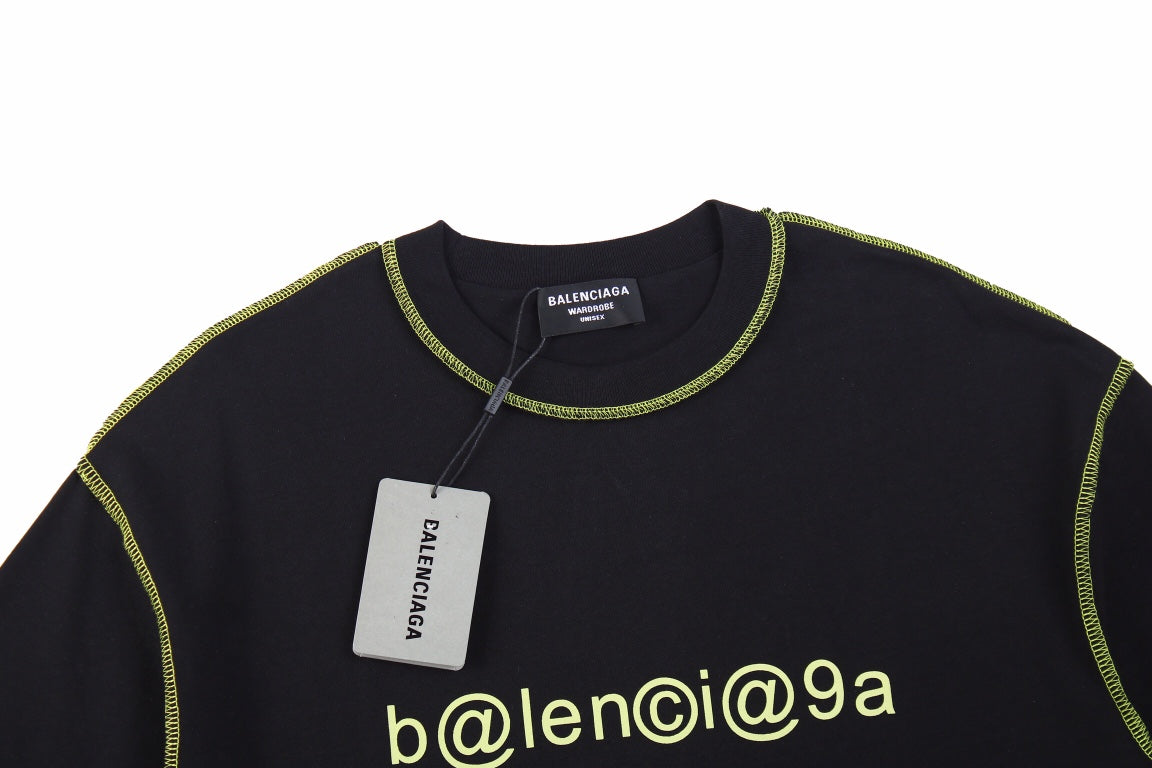 Ba*len*cia*ga digital age logo t-shirt - black