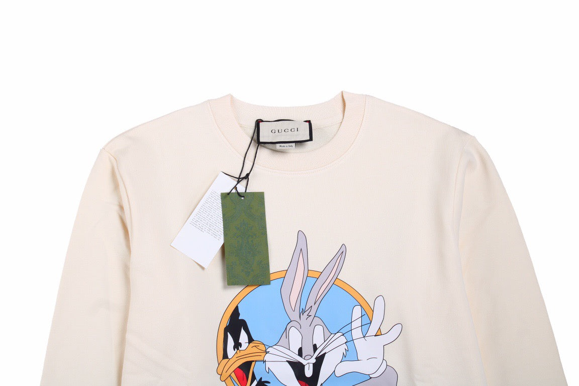 G*u*i bugs bunny sweatshirt - white