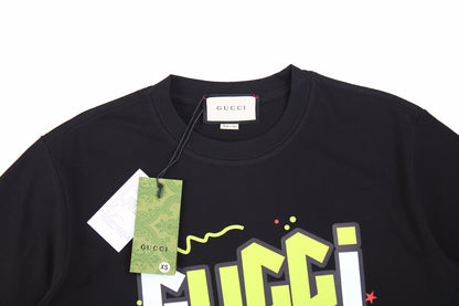 Gucci Lightning Bolt Logo T-Shirt in Black