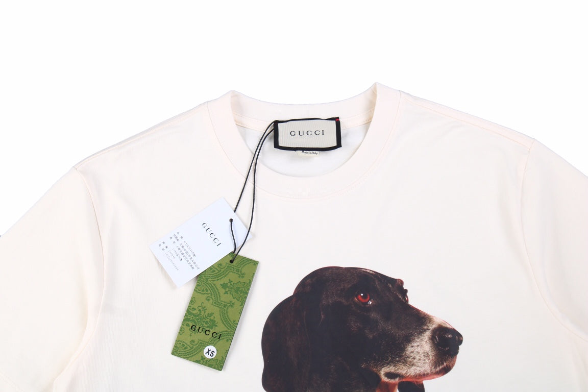 G*u*i dog print t-shirt