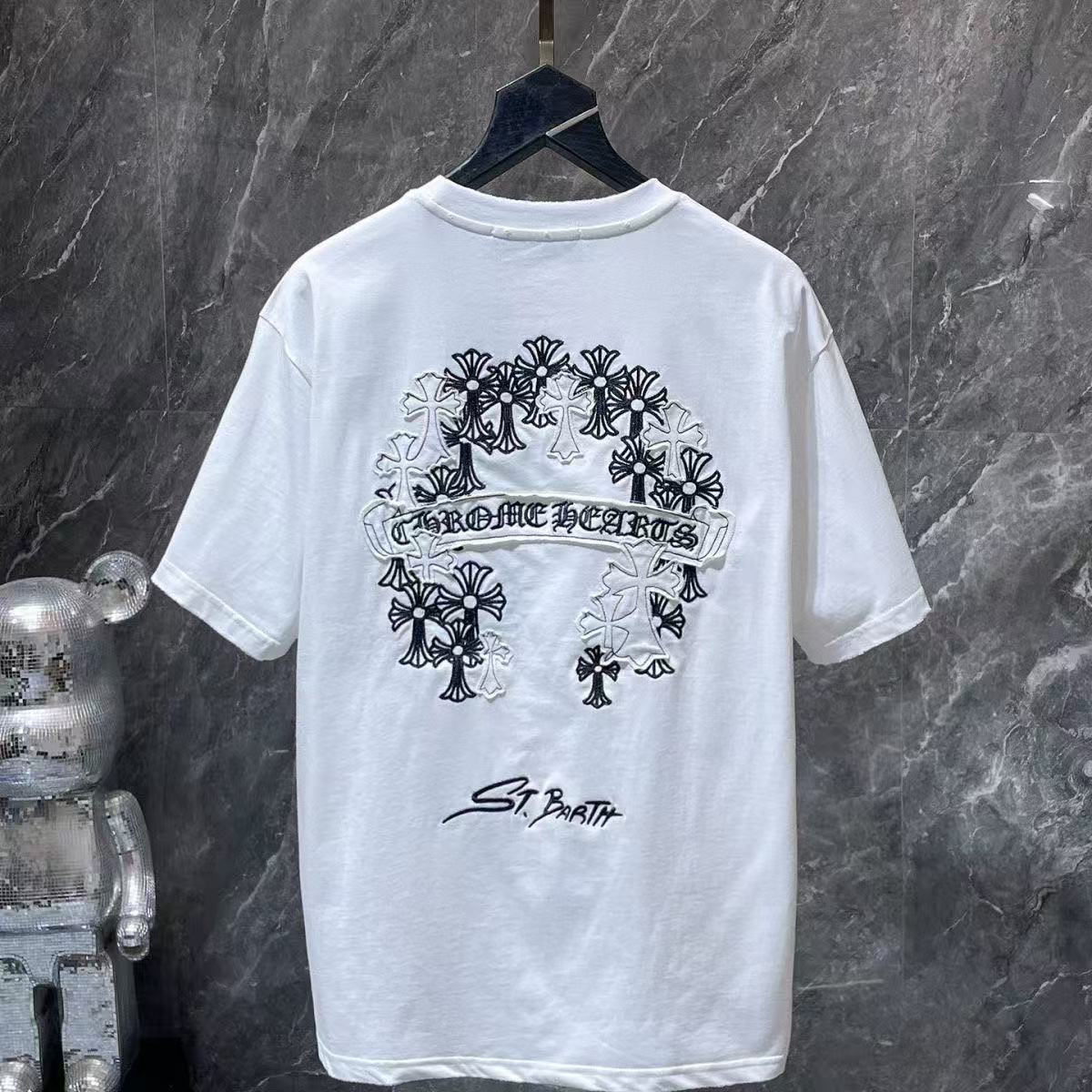 Chrome Hearts Classic Crewneck T-Shirt in White/Black