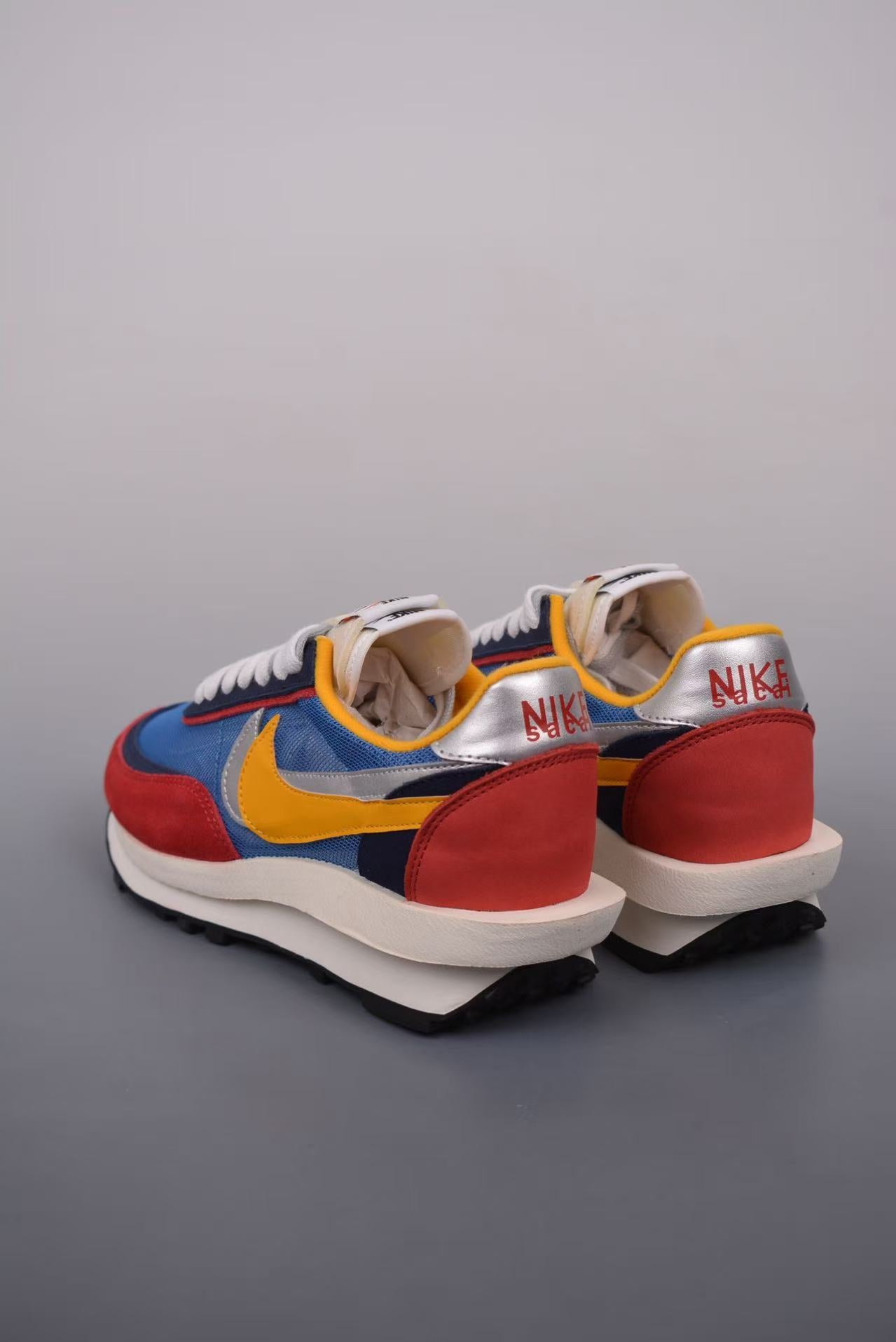 Nike x Sacai LDV Waffle 2.0 in Yellow/Red: Primary Deconstruction
