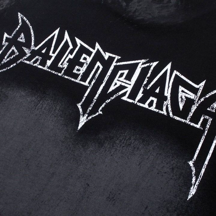 BALENCIAGA DEVIL'S EIFFEL TOWER GRAPHIC T-SHIRT BLACK