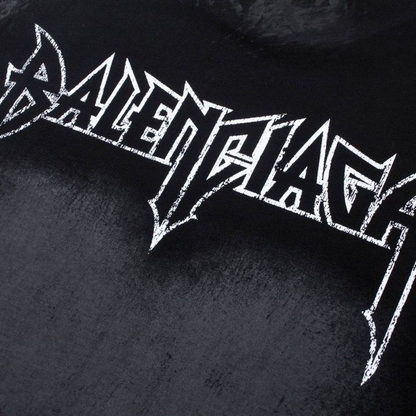 BALENCIAGA DEVIL'S EIFFEL TOWER GRAPHIC T-SHIRT BLACK
