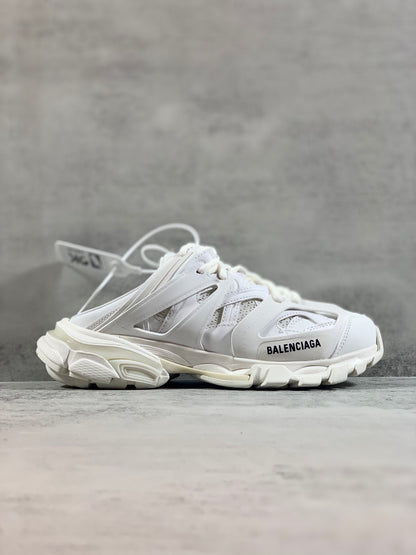Balenciaga White Mule: Deconstructed Ease