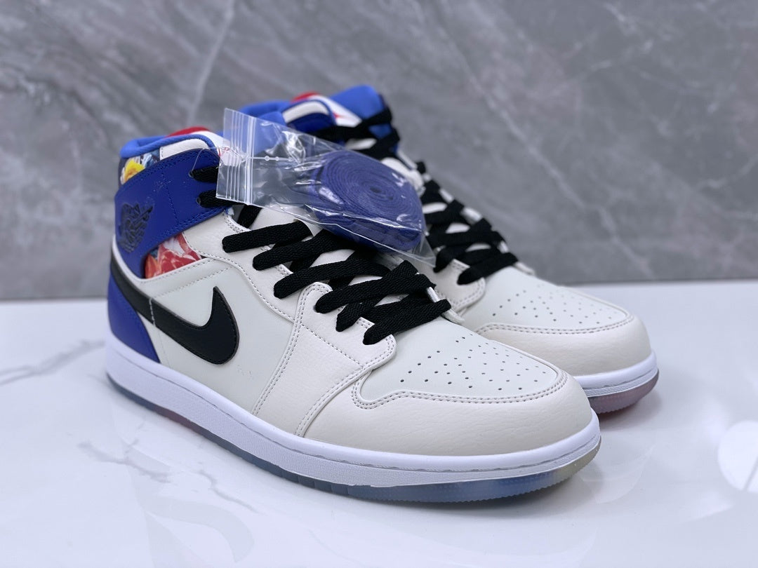 Air Jordan 1 Retro High OG "White Purple Floral"