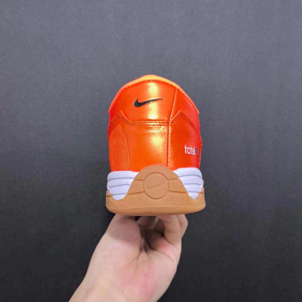 Nike Total 90 III in Orange/White: High-Visibility Pitch Legacy