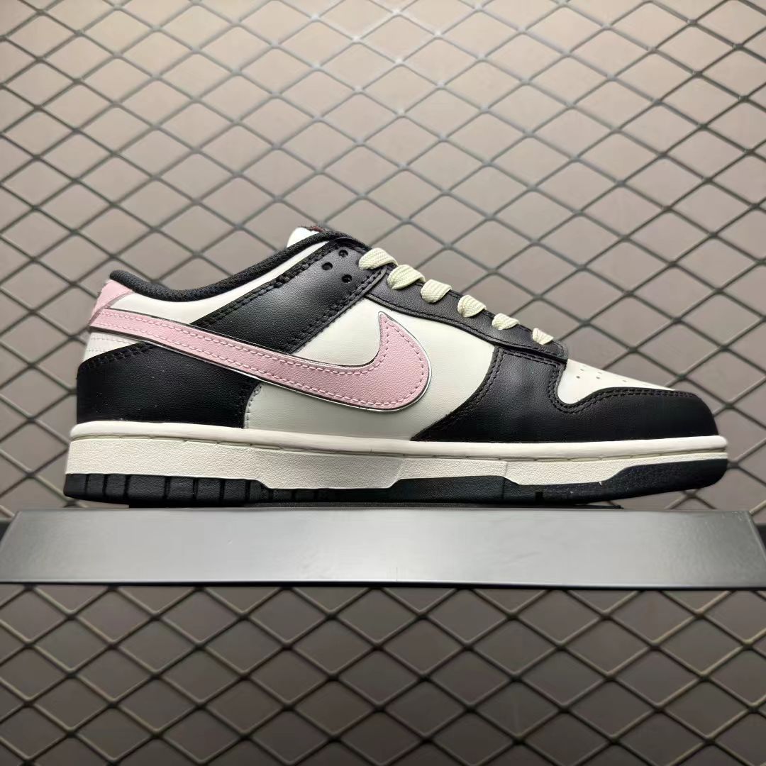 Nike Dunk Low “Black/Pink” – Bold Contrast