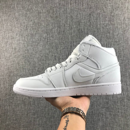 Air Jordan 1 Mid 'Triple White'