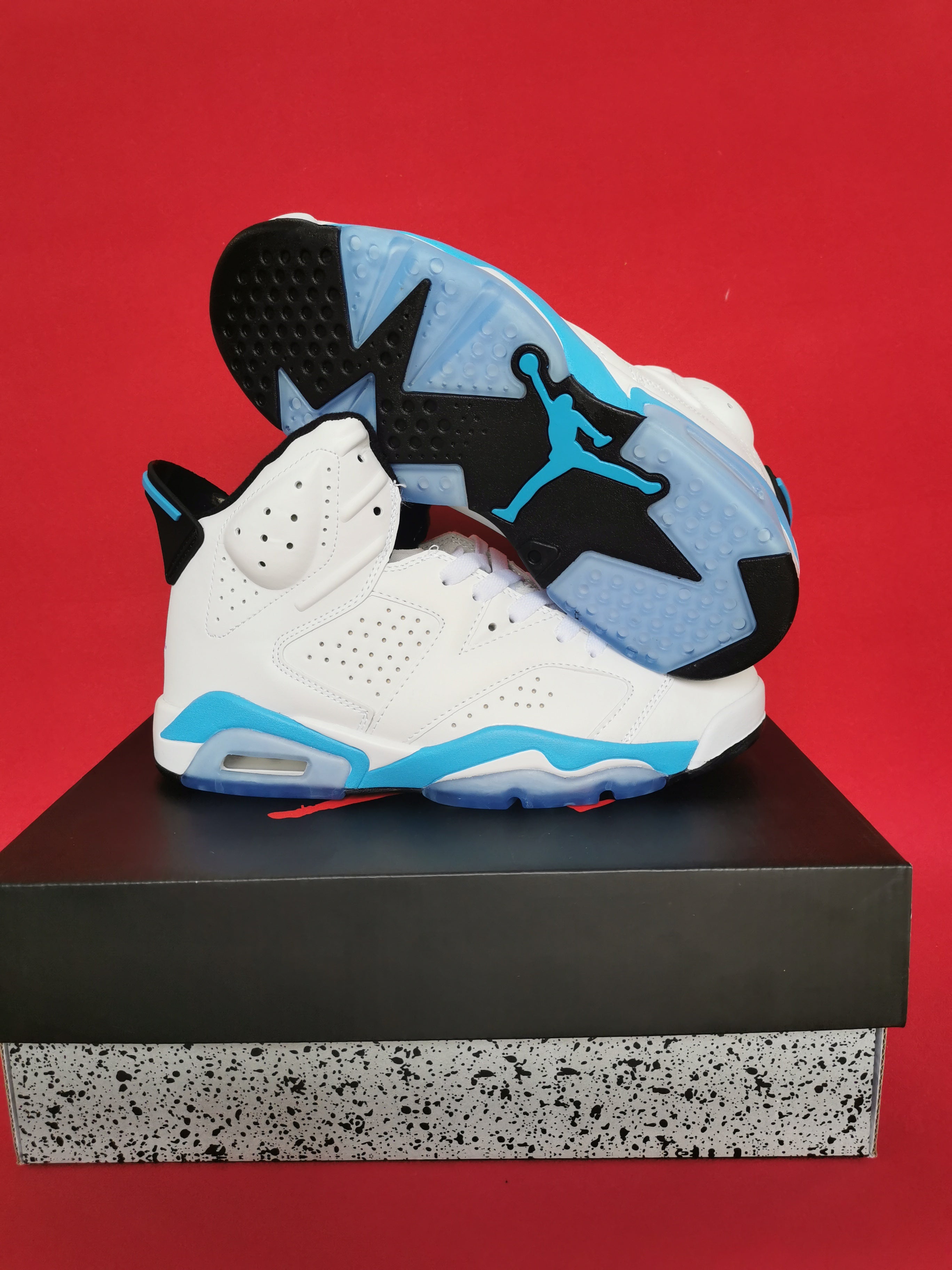 Jordan 6 White and Blue