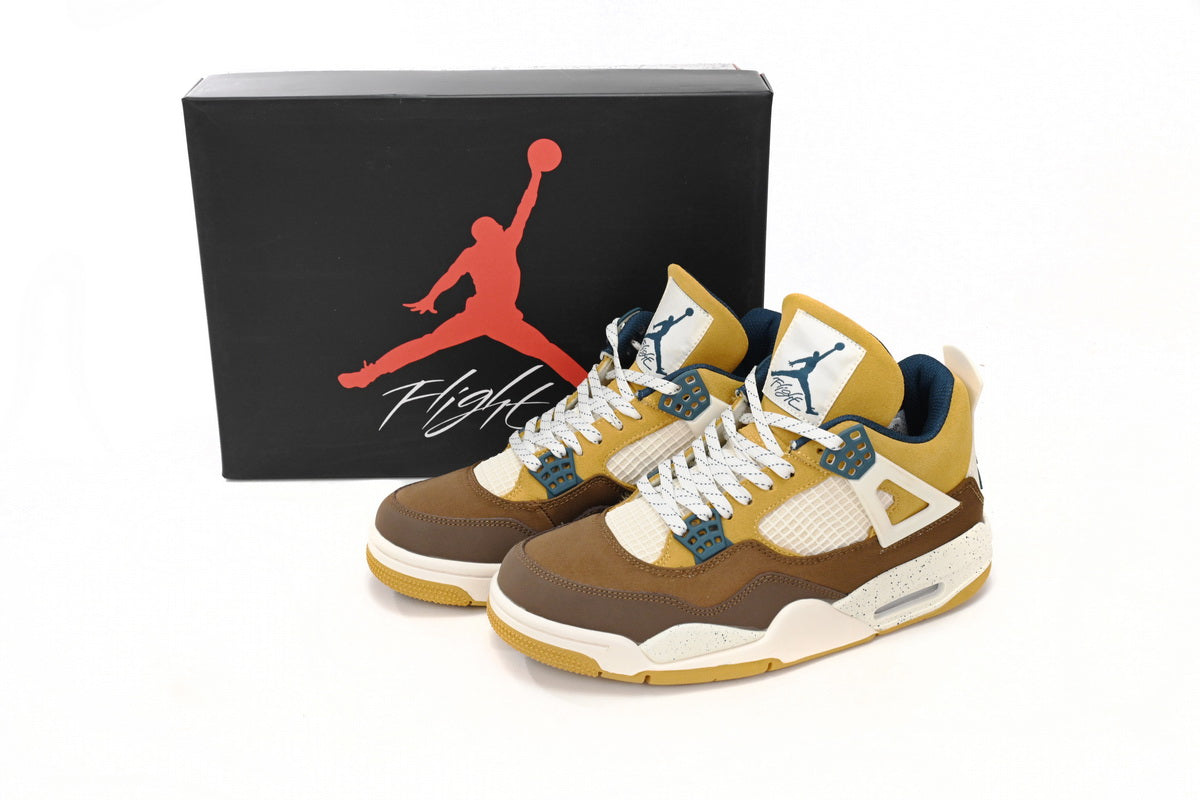 Air Jordan 4 Cacao Wow Brown White