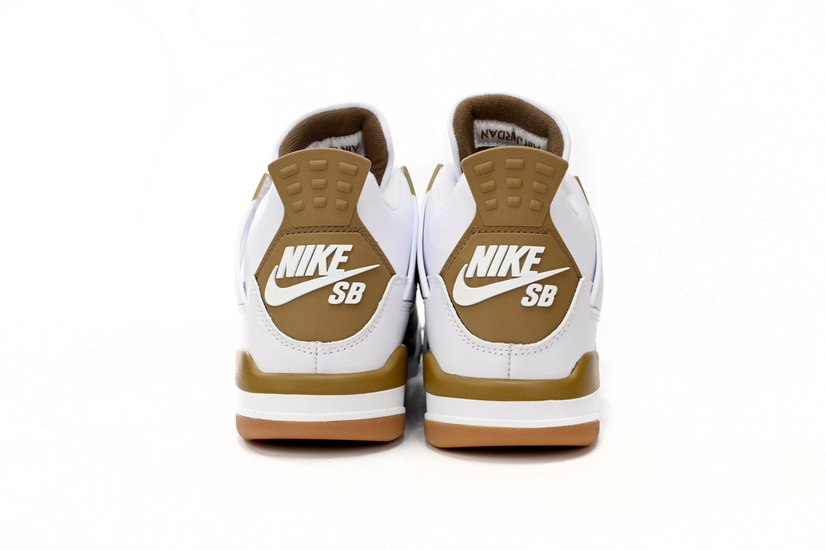 Air Jordan 4 White Brown