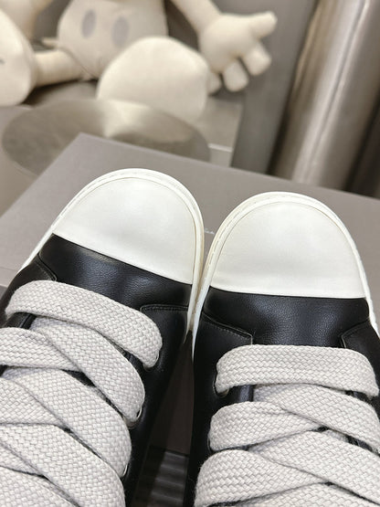 Rick Owens Black Low-Top Sneakers