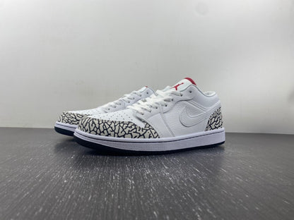 Air Jordan 1 Low “White/Grey Snake”
