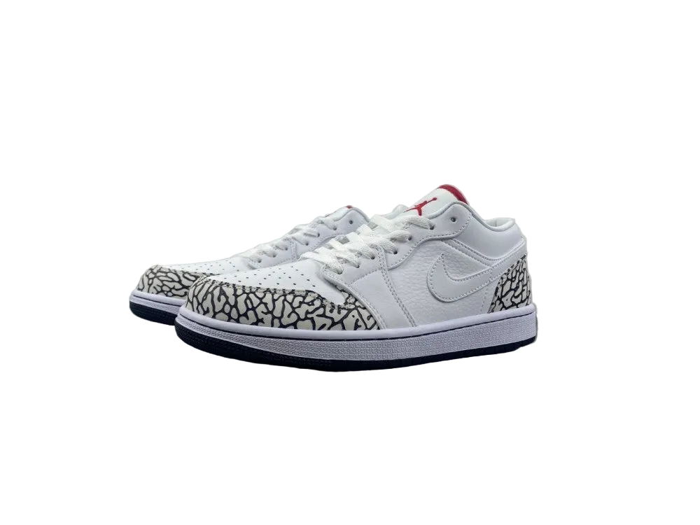Air Jordan 1 Low “White/Grey Snake”