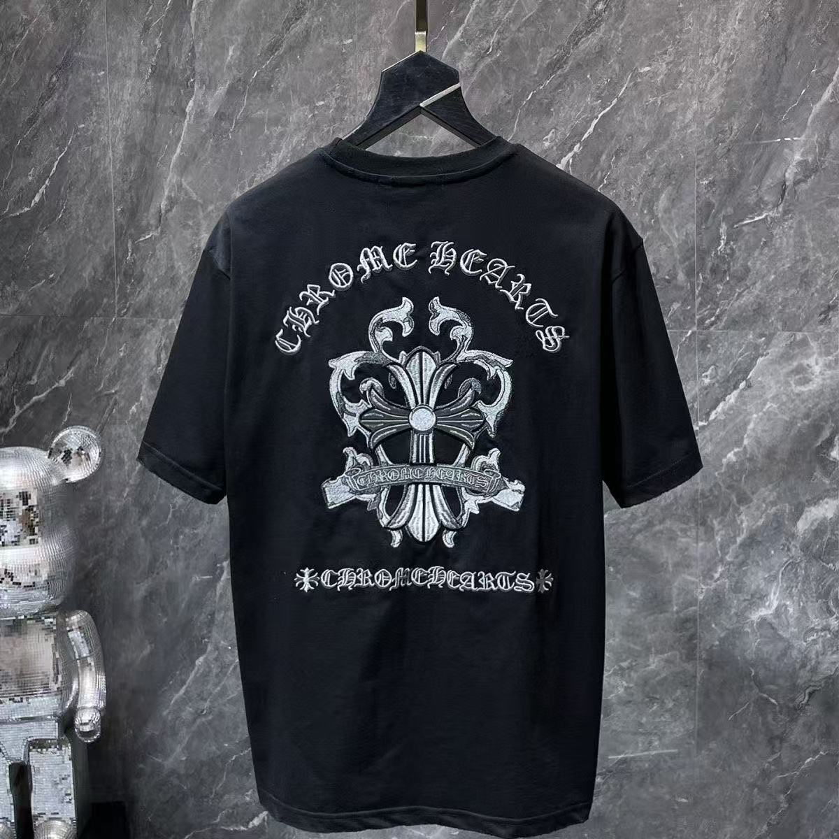 Chrome Hearts Classic Crewneck T-Shirt in Black/Grey