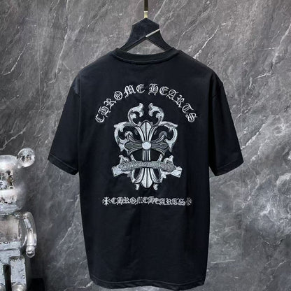 Chrome Hearts Classic Crewneck T-Shirt in Black/Grey