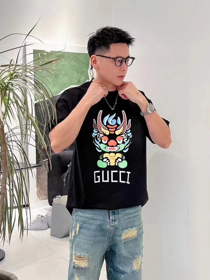 Gucci Dragon Graphic T-shirt Black