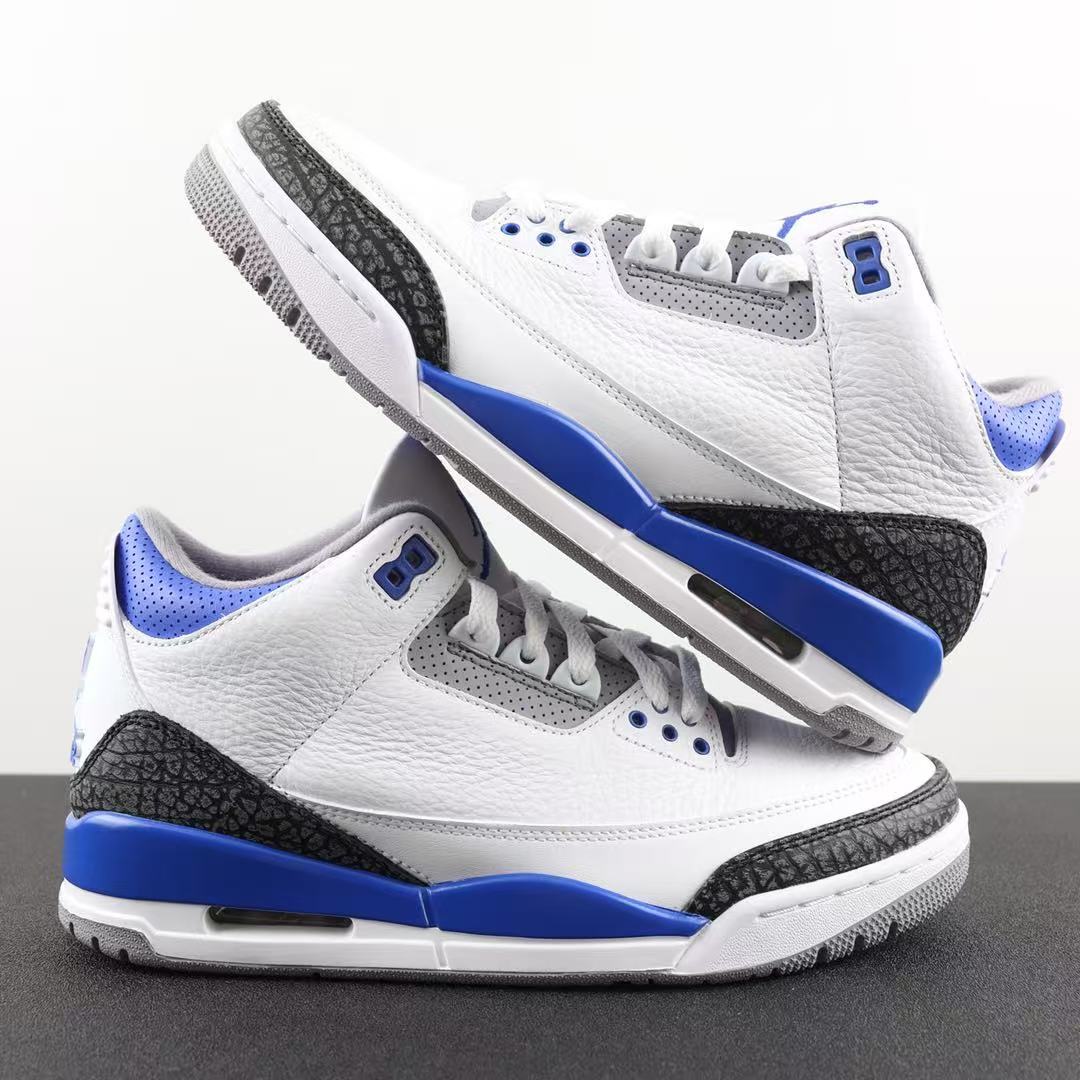 JORDAN 3 RETRO x RACER BLUE