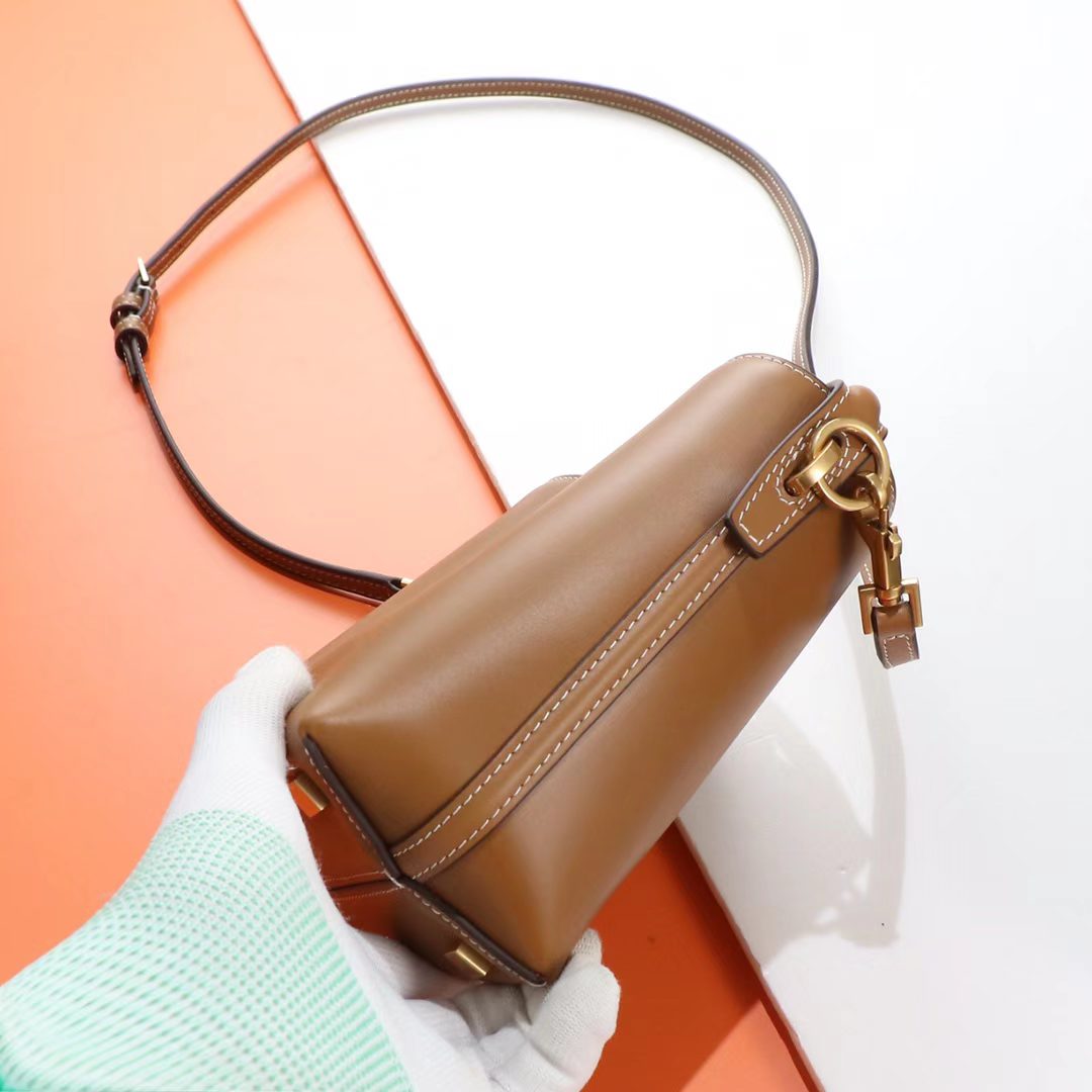 Saint Laurent Tan Leather Crossbody Bag