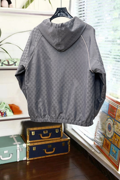 Gucci Blue Hooded Jacket