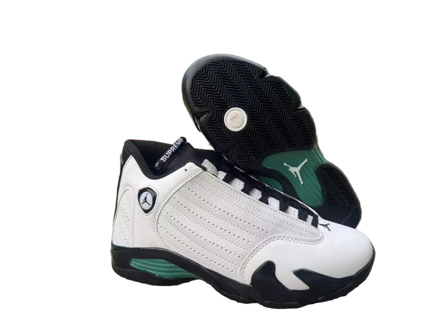 Air Jordan XIV Retro "White / Green Glow"