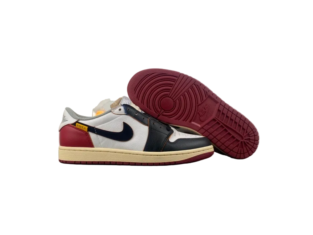 Air Jordan 1 Low "Black/White-Varsity Red"