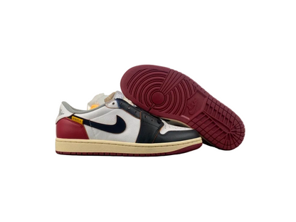 Air Jordan 1 Low "Black/White-Varsity Red"