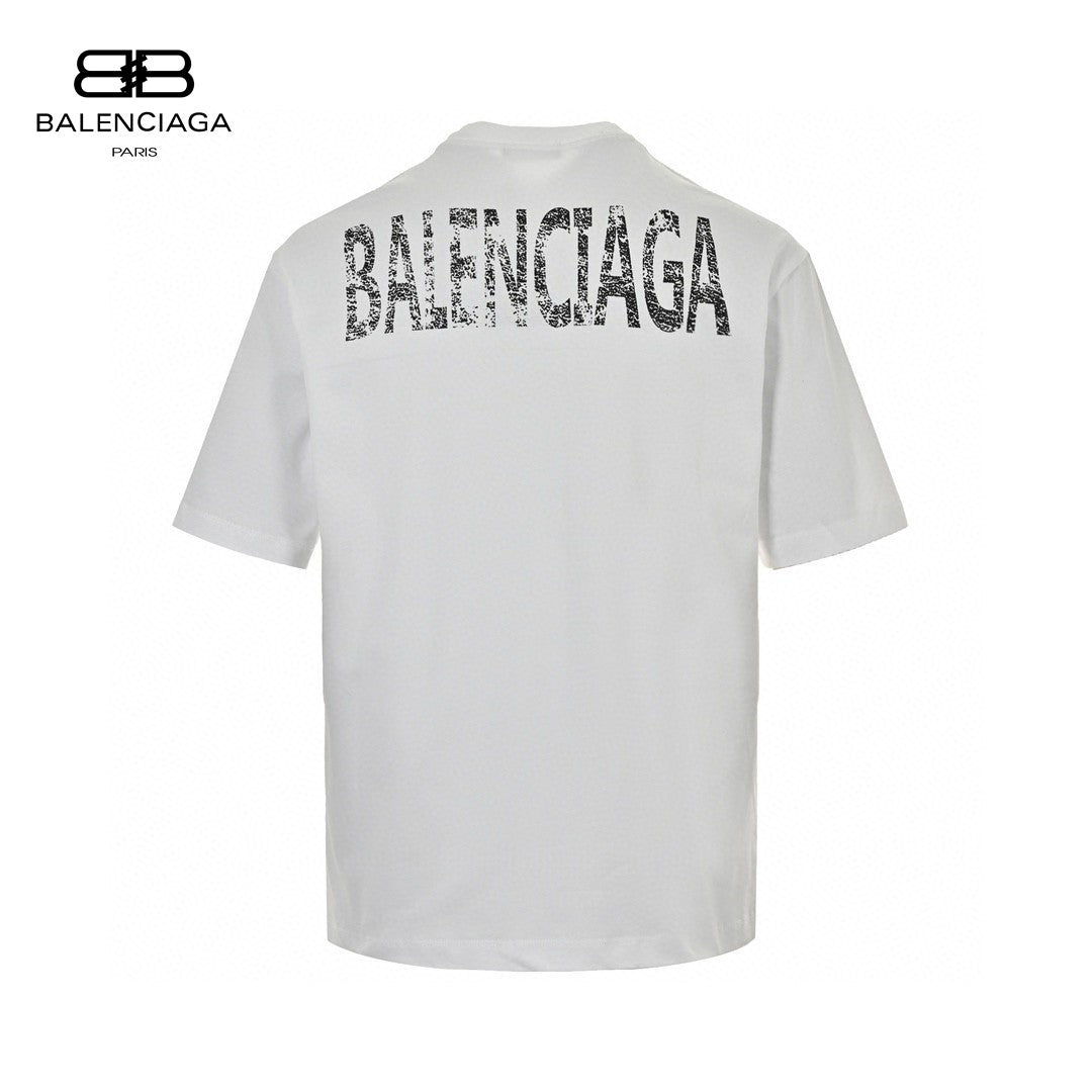 Ba*len*cia*ga t-shirt - distressed logo