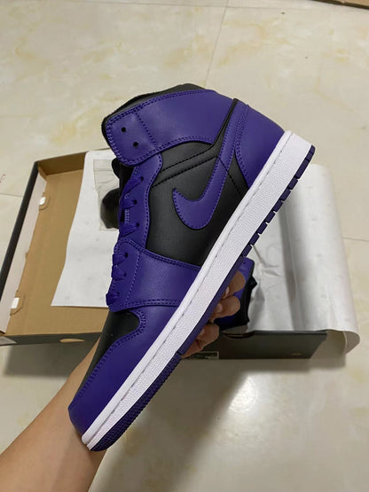 Air Jordan 1 Mid "Purple Black"