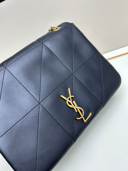 Saint Laurent Black Leather Bag – Iconic Parisian Elegance