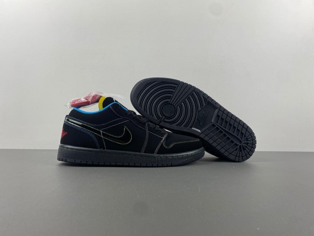 Air Jordan 1 Low "Black Nubuck/Yellow Jade"