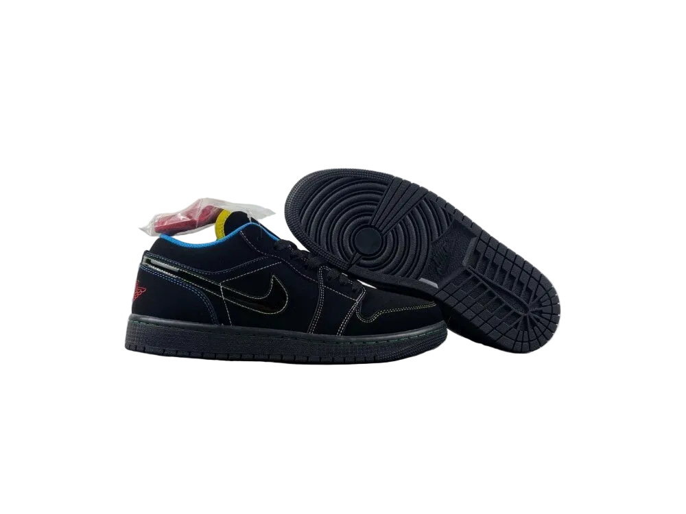 Air Jordan 1 Low "Black Nubuck/Yellow Jade"