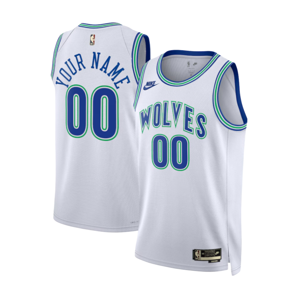 CUSTOM MINNESOTA TIMBERWOLVES CLASSIC JERSEY - Prime Reps