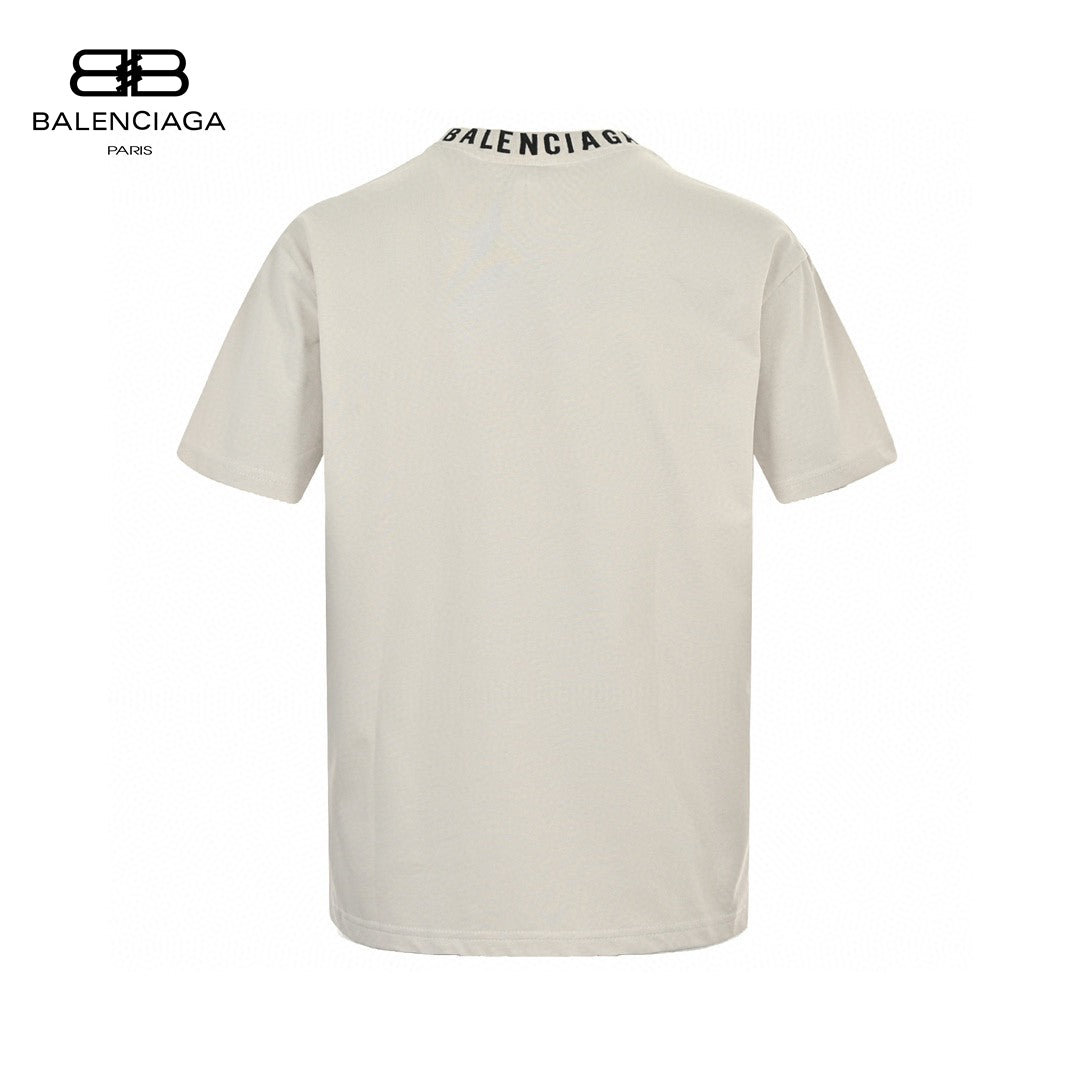 Ba*len*cia*ga beige t-shirt with abstract graphic