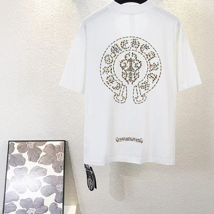 Chrome Hearts Classic Crewneck T-Shirt in White Multicolor
