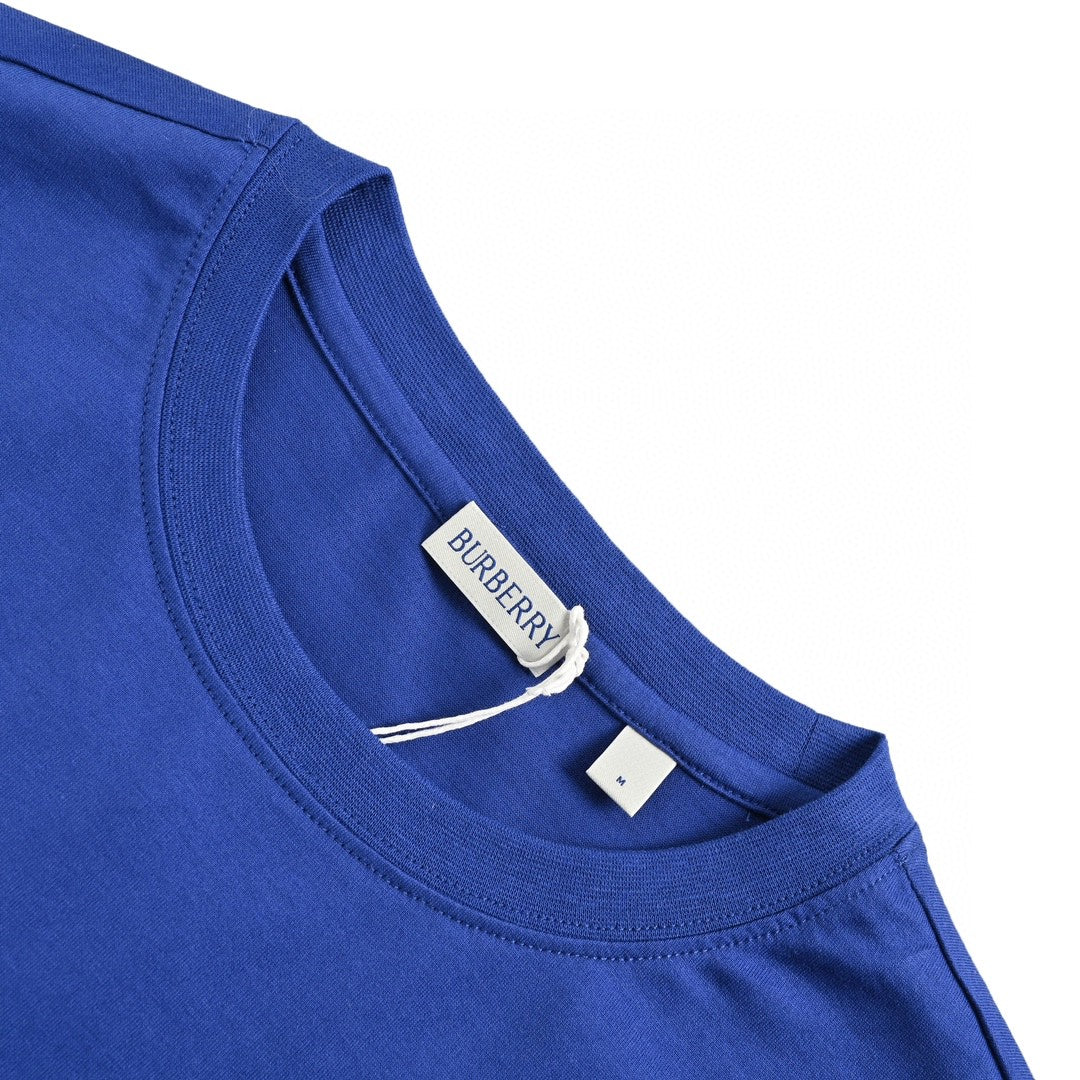 Burberry Embroidered Patch T-Shirt (Blue)