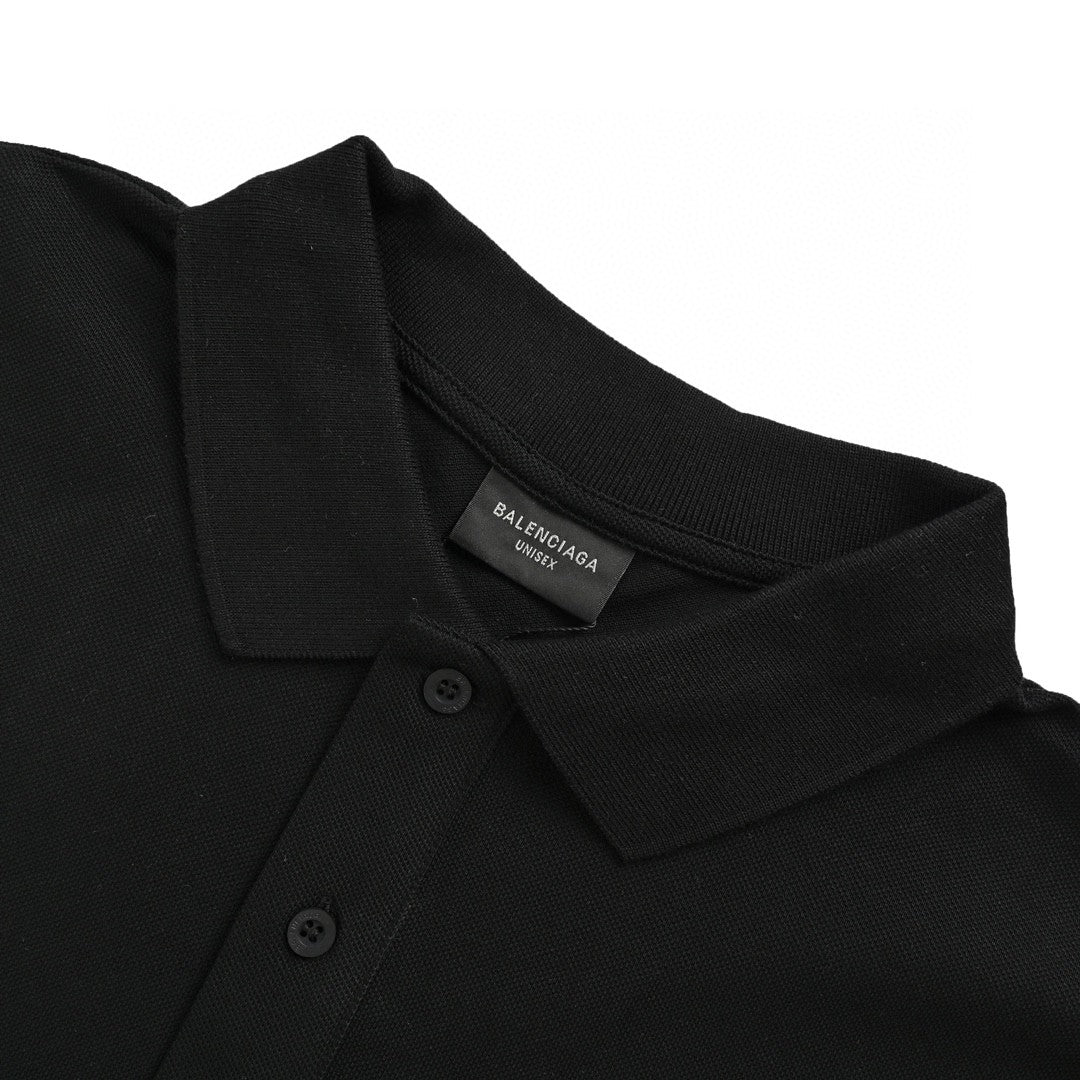 Ba*len*cia*ga classic logo polo shirt (black)