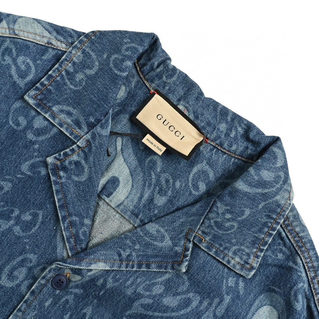 G*u*i denim shirt