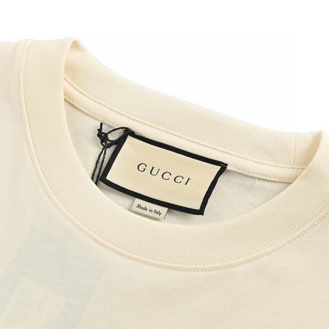 G*u*i 1921 logo graphic t-shirt (beige)