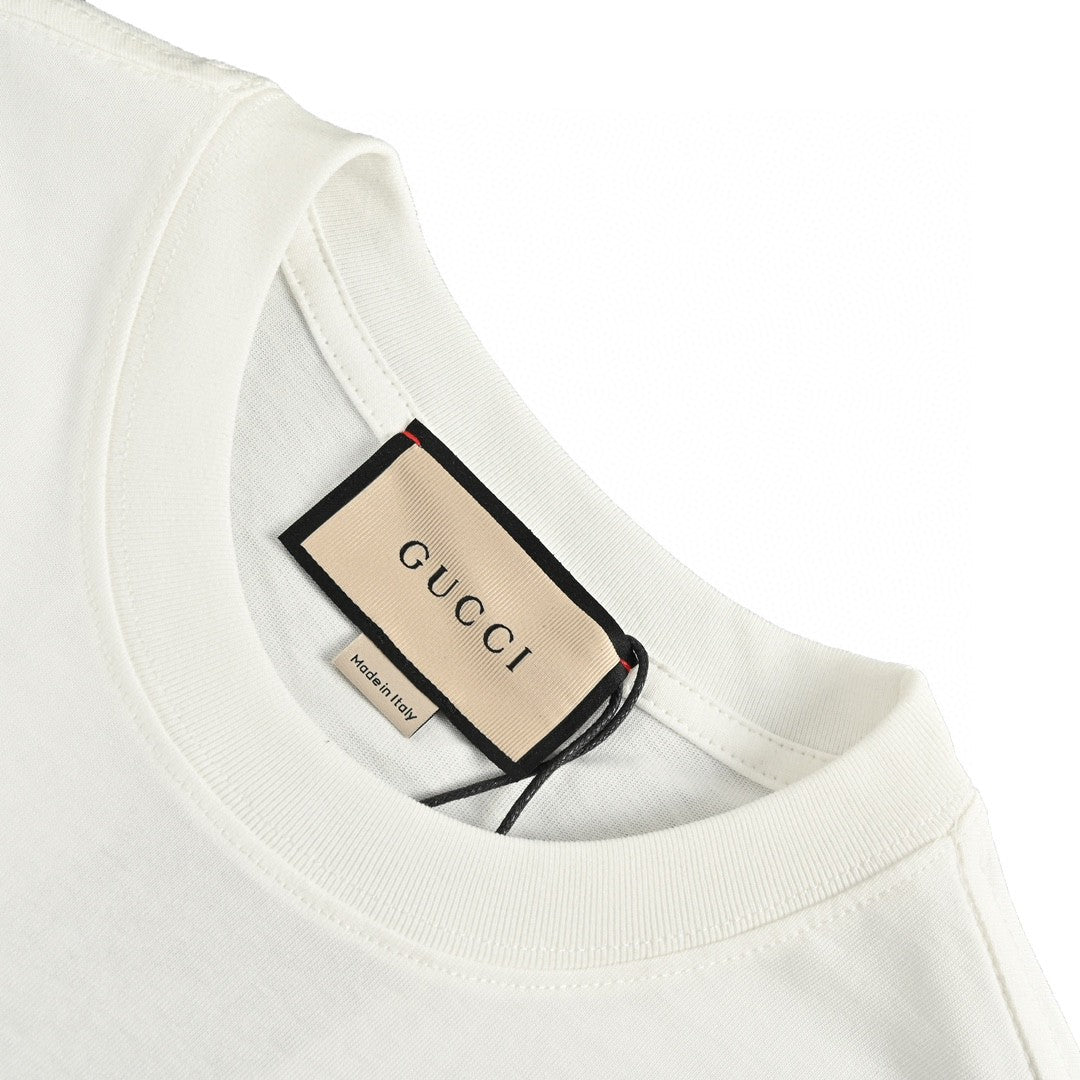 G*u*i embellished white t-shirt