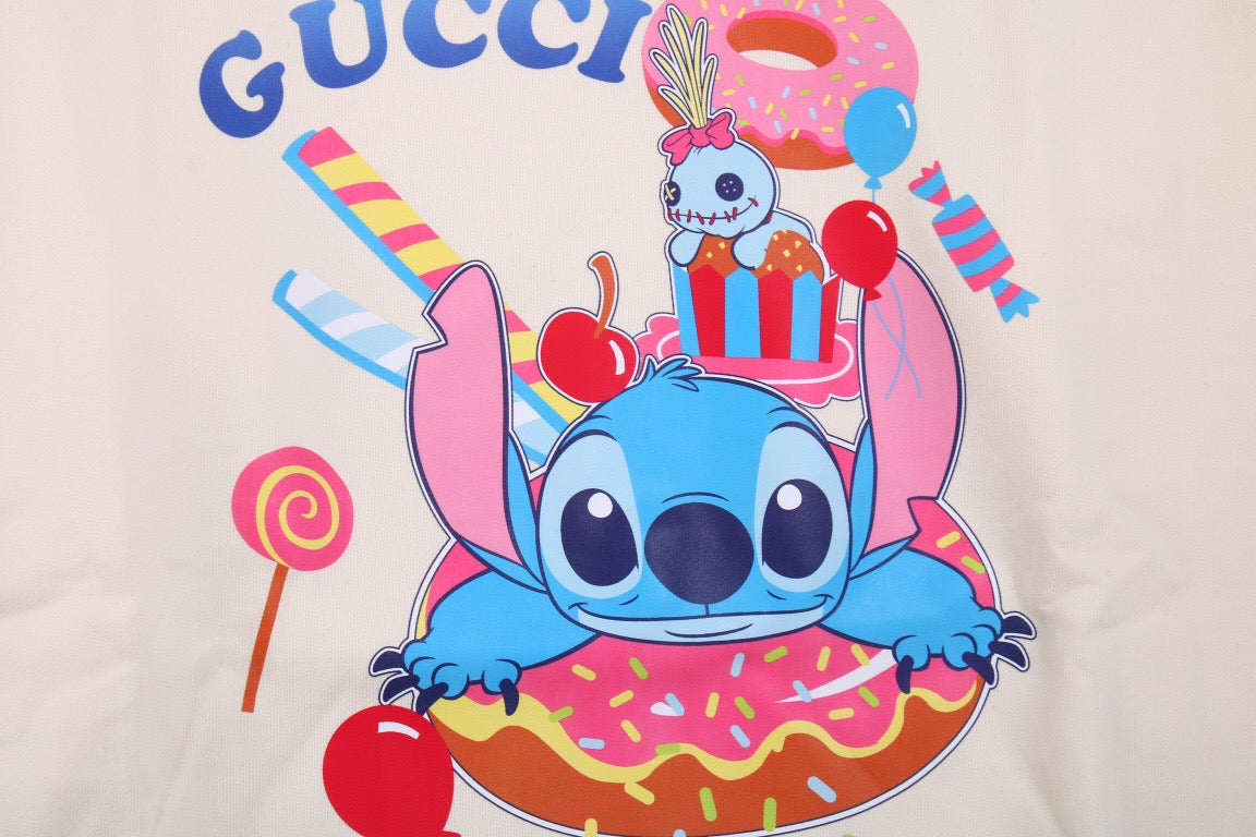 G*u*i stitch donut sweatshirt - cream