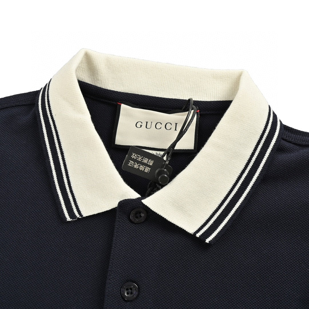 G*u*i navy polo shirt