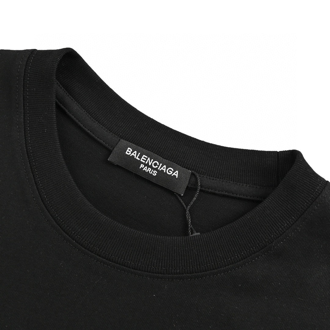 Ba*len*cia*ga dripping bb logo t-shirt (black)