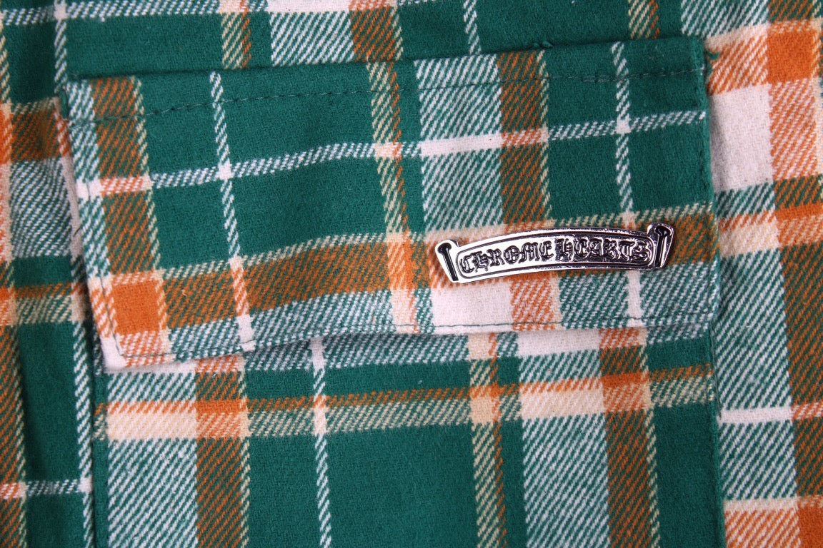 Burberry Green Plaid Shirt