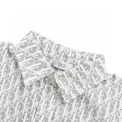 Dior Monogram Print Shirt (Gray)