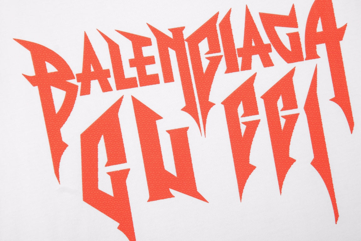 Ba*len*cia*ga gothic logo t-shirt - white